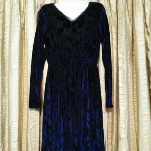 Small Blue & Black Simply Vera Dress